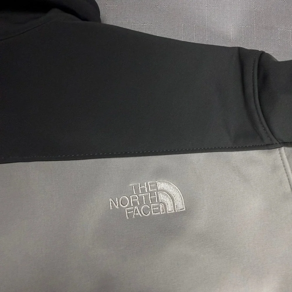 The North Face Apex Bionic Softshell Jacket Mens XL Grey Full Zip Windproof